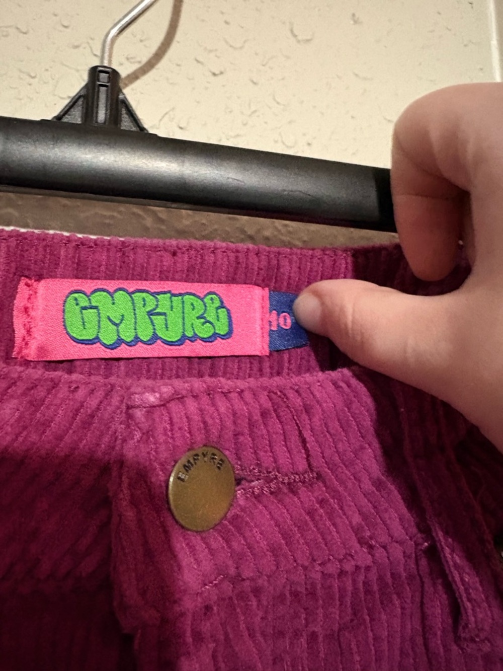 Empyre Fuchsia Corduroy Wide Leg Jeans